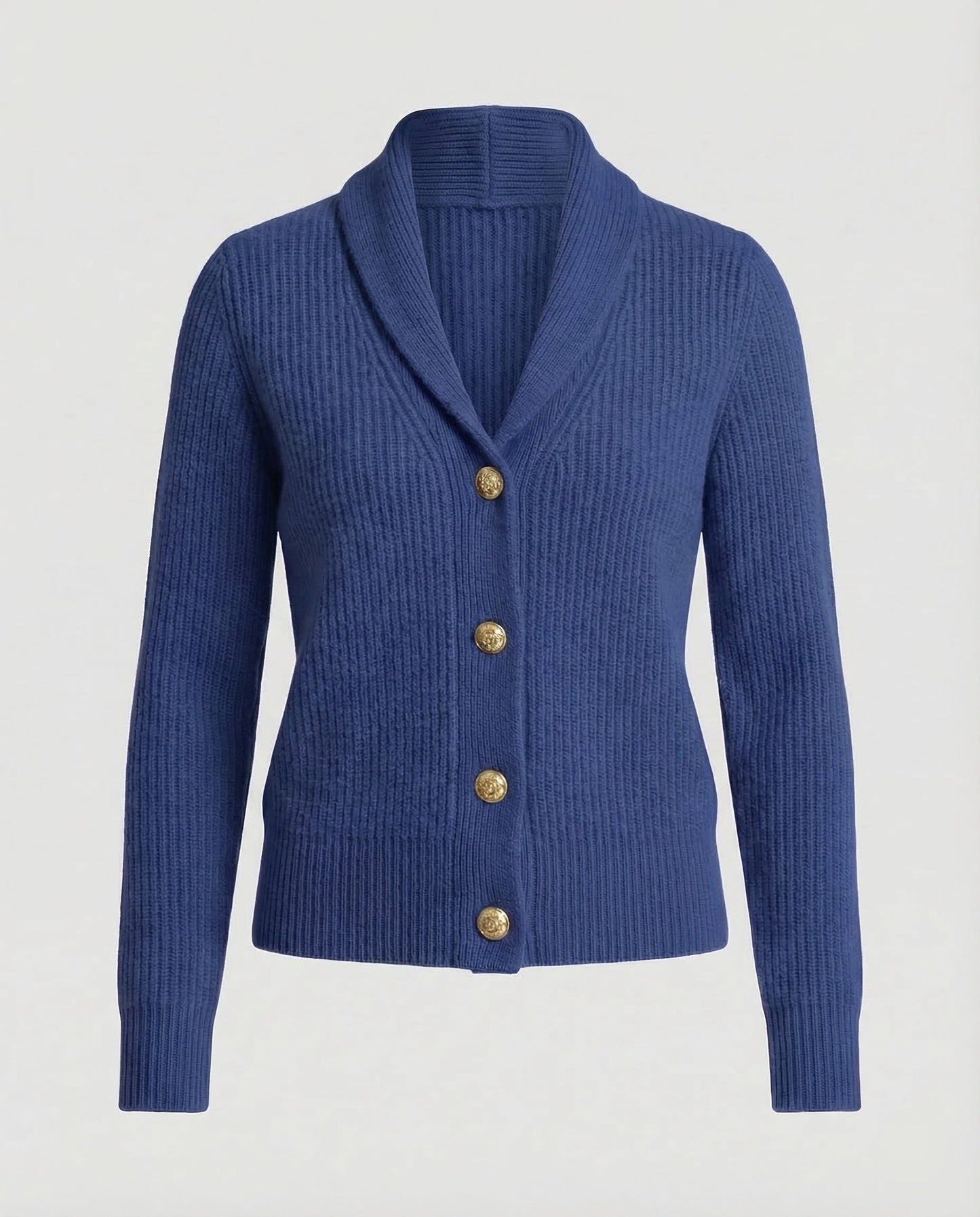 Comfortable Ribbed Cardigan Sweater for Women with Shawl Collar Long Sleeve Button Front Relaxed Oversized Knit Style