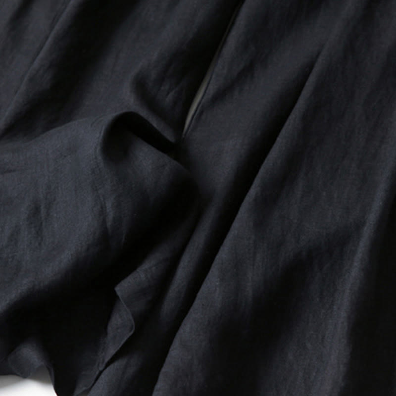 Effortless Linen Wide Leg Pant for Women with High Waist Pleated Cropped Relaxed Style