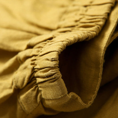 Effortless Linen Wide Leg Pant for Women with High Waist Pleated Cropped Relaxed Style