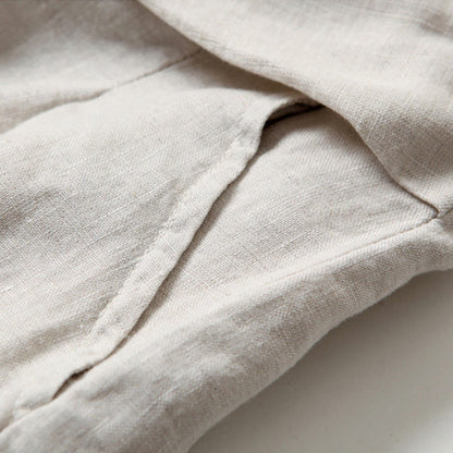 Effortless Linen Wide Leg Pant for Women with High Waist Pleated Cropped Relaxed Style