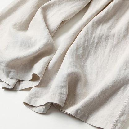 Effortless Linen Wide Leg Pant for Women with High Waist Pleated Cropped Relaxed Style