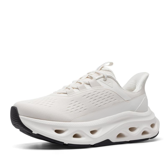 Comfortable Running Shoes for Women with Cushioned Cloud Sole Lace Up Breathable Knit Style