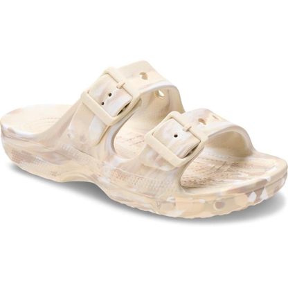 Comfortable Slides for Women with Double Buckle Strap Cushioned Foam Sole Waterproof Slip On Style