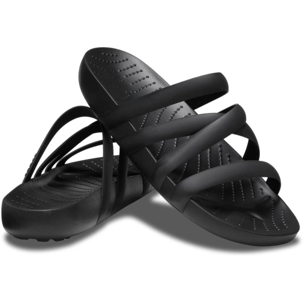 Comfortable Slides for Women with Multi Strap Cushioned Foam Sole Waterproof Slip On Style