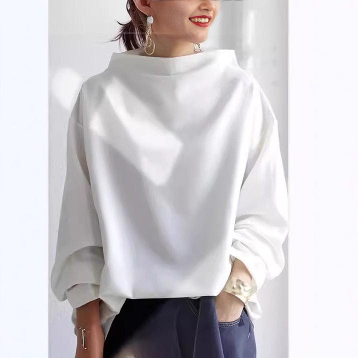 Comfortable Oversized Sweatshirt for Women with Cowl Neck Long Sleeve Relaxed Batwing Casual Style