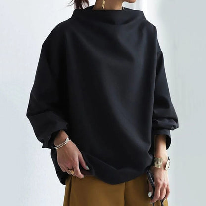 Comfortable Oversized Sweatshirt for Women with Cowl Neck Long Sleeve Relaxed Batwing Casual Style