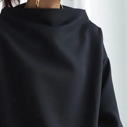Comfortable Oversized Sweatshirt for Women with Cowl Neck Long Sleeve Relaxed Batwing Casual Style