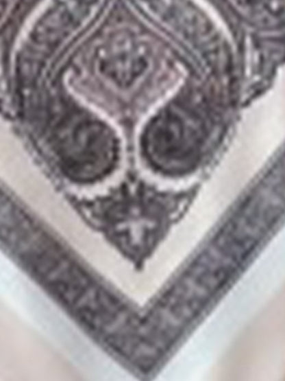 Effortless Paisley Print Jumpsuit for Women with Square Neck Spaghetti Strap Open Back Wide Leg Bohemian Style